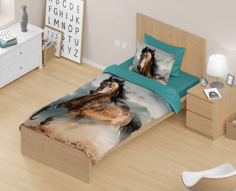 Best Friends, Cal, set lenjerie de pat single, 160-200 cm