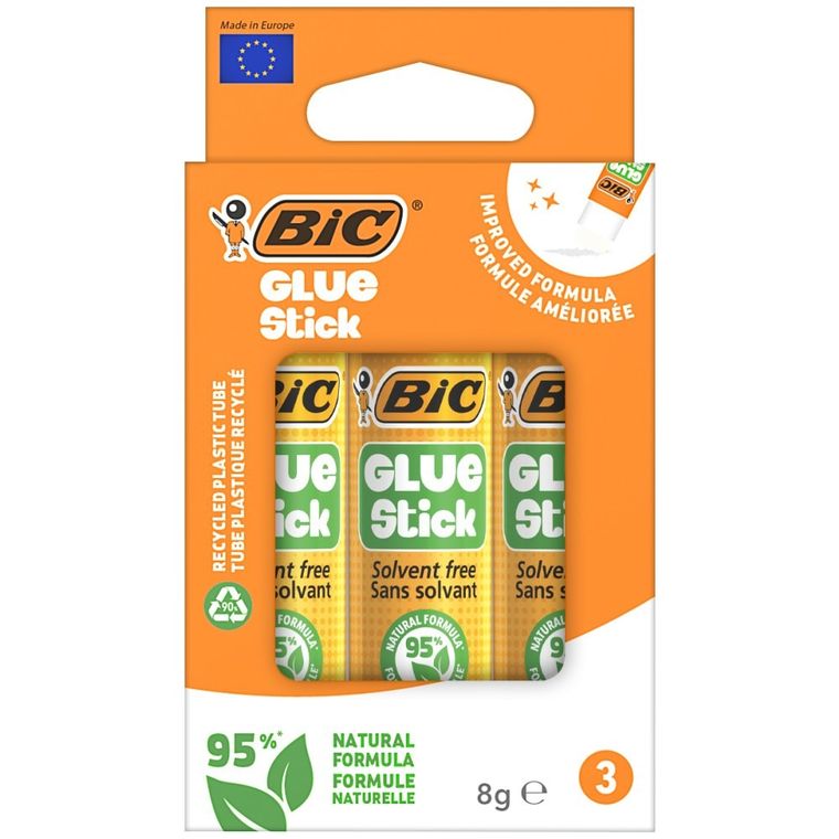 Bic, Glue Stick, lipici, 8g, 3 buc.