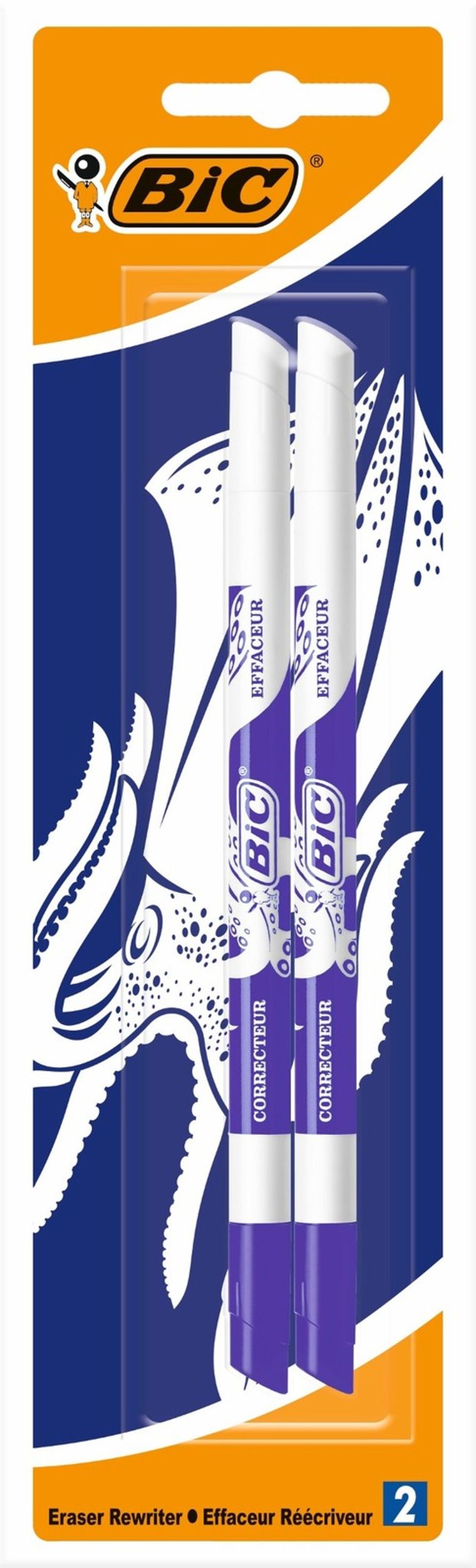 Bic, Ink Eater, corectoare cu rescriere, 2 buc.