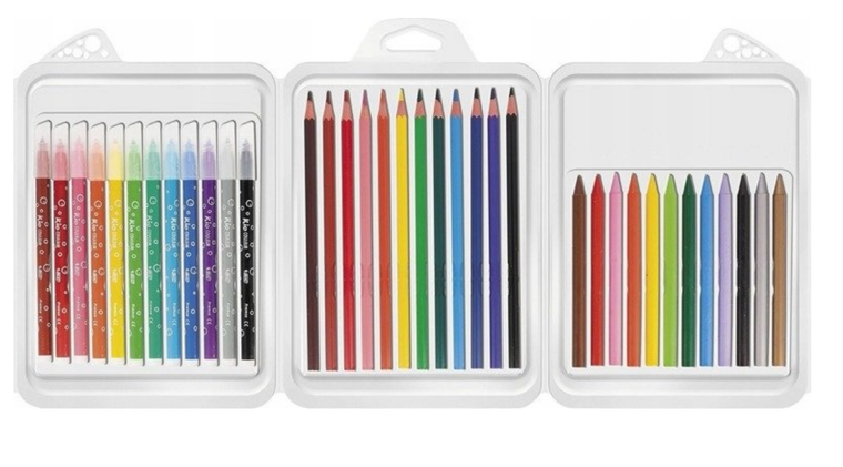 Bic, Kids, carioci + creioane colorate + creioane cerate, 36 buc.