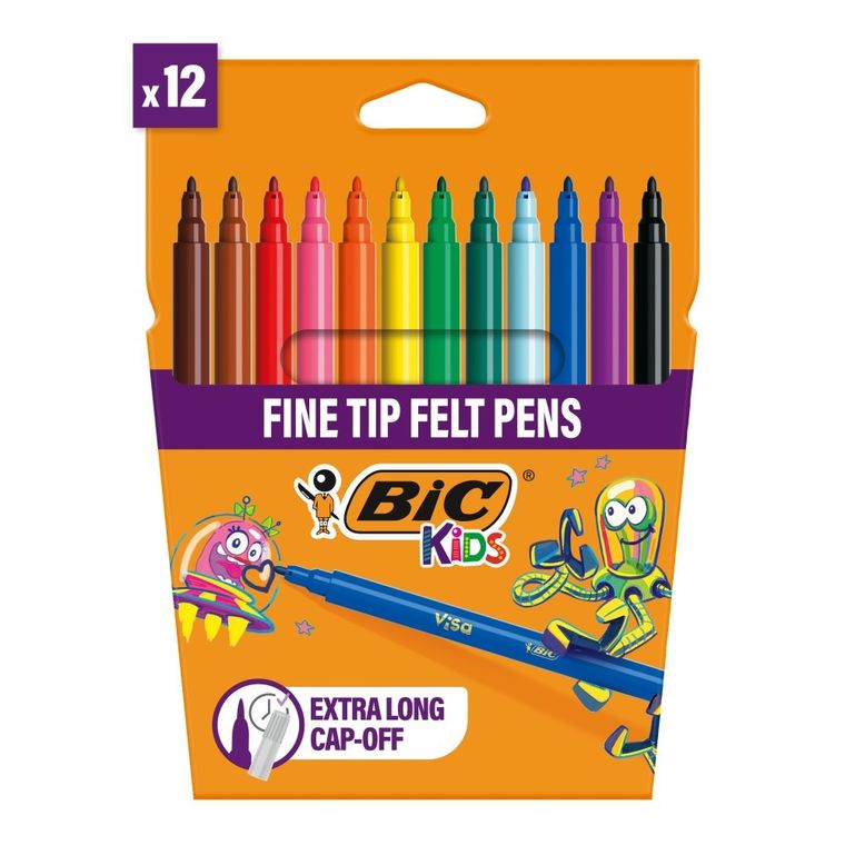 Bic, Kids Kid Visa, carioci, 12 culori