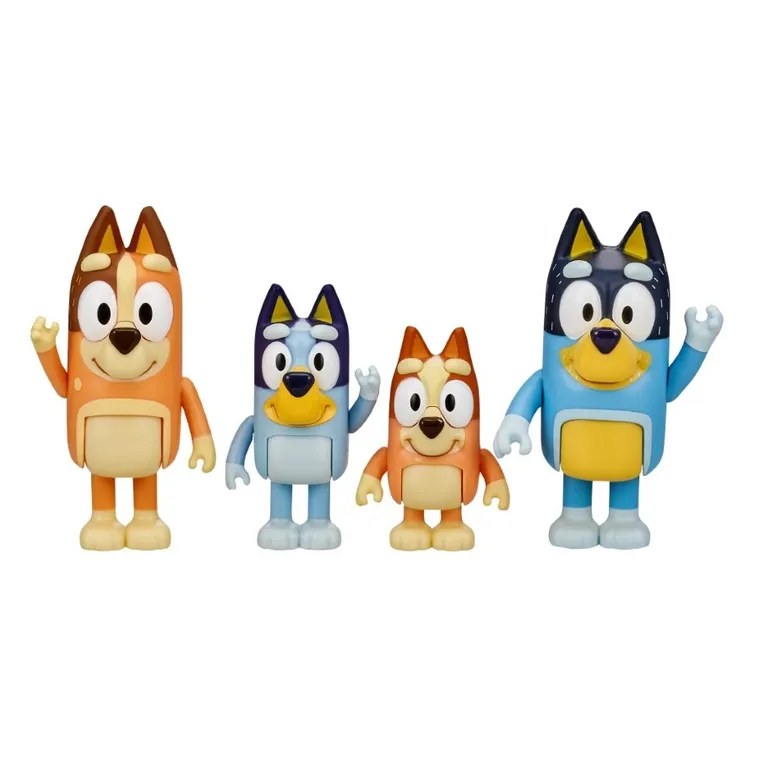 Bluey, familia, figurine, 4 buc.