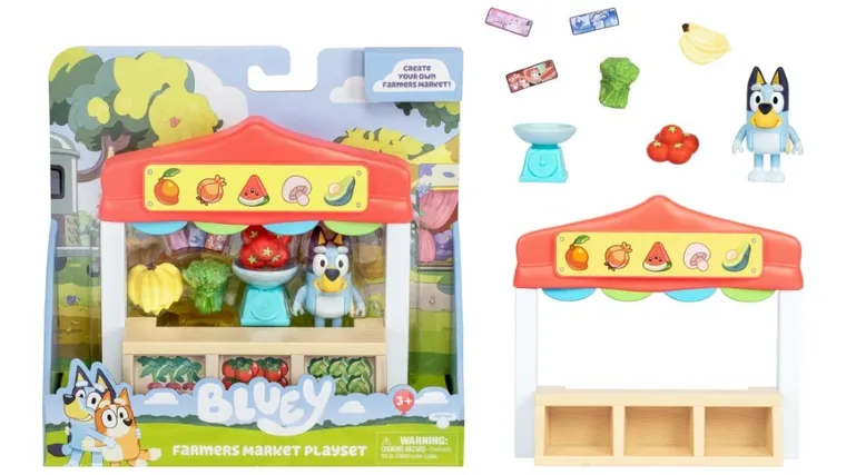 Bluey, magazin alimentar, set cu figurina