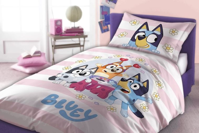 Bluey, set lenjerie de pat single, 160-200 cm
