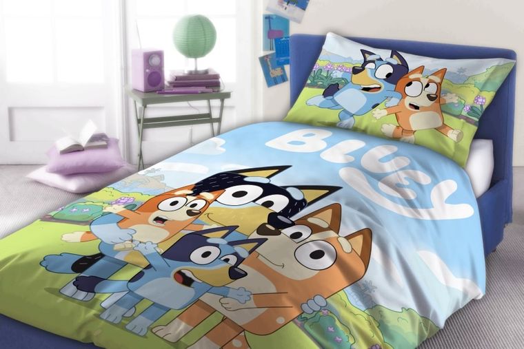 Bluey, set lenjerie de pat single, 160-200 cm