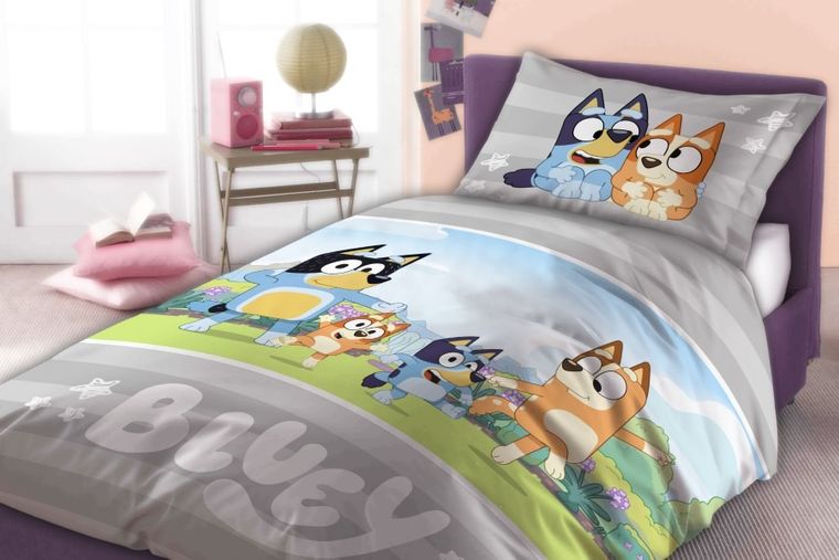 Bluey, set lenjerie de pat single, 160-200 cm