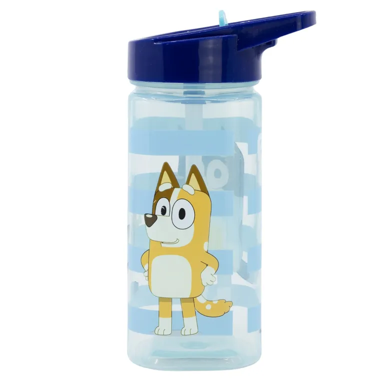 Bluey, sticla de apa cu pai Square, 510 ml