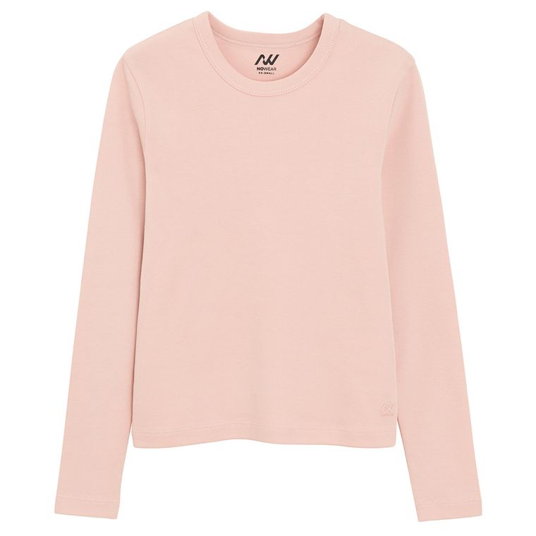 Bluza cu maneca lunga roz NOWEAR