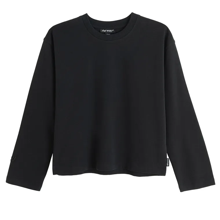 Bluza cu maneca lunga si croiala lejera NOWEAR