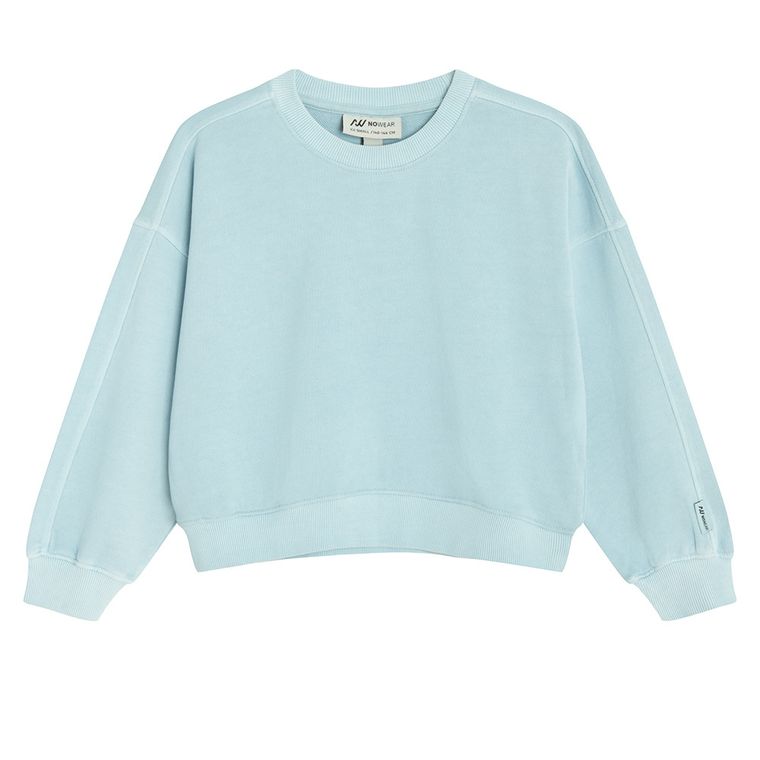 Bluza scurta din bumbac pieptanat NOWEAR