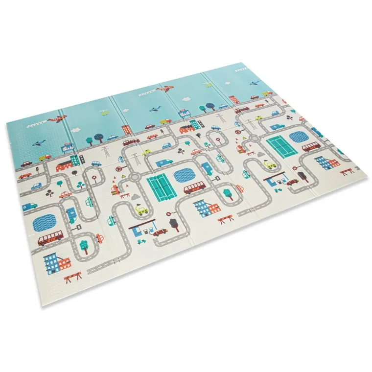 Bocioland, Oras, covoras pliabil din spuma, 150-200 cm