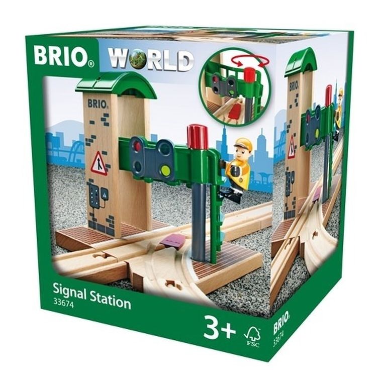 Brio World, Crossover cu semnal, jucarie din lemn