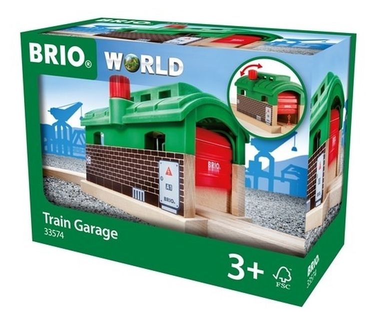 Brio World, Locomotiva garaj, jucarie din lemn