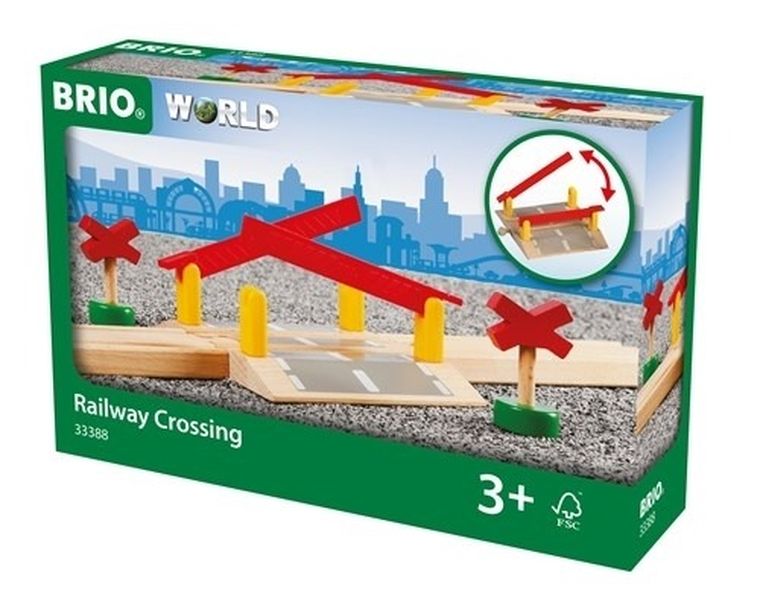 Brio World, Trecere de cale ferata, jucarie din lemn