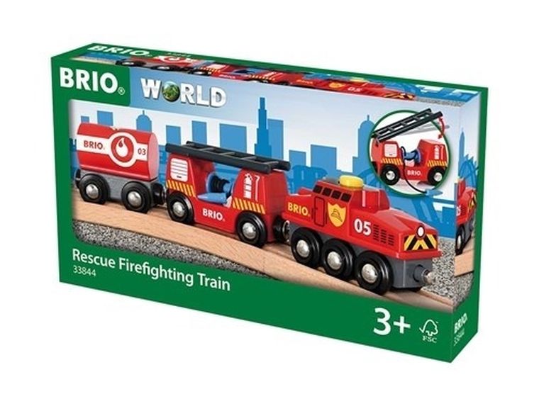 Brio World, Tren de pompieri, jucarie din lemn