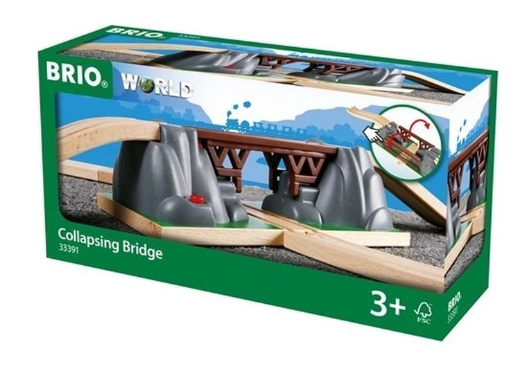 Brio World, Viaduct feroviar cu trapa, jucarie din lemn
