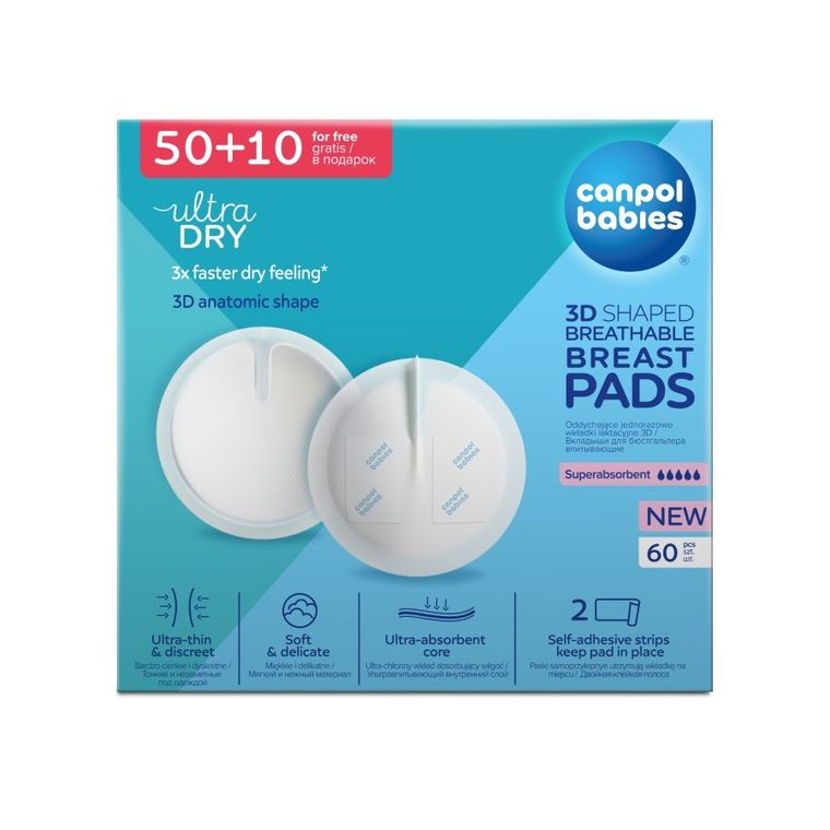 Canpol babies, absorbante pentru san, 60 buc.