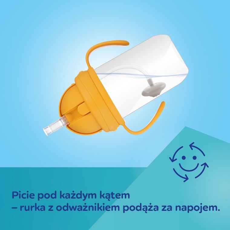 Canpol babies, BabiesBoo, cana anti-varsare si pai cu greutate, 270 ml, model ghepard