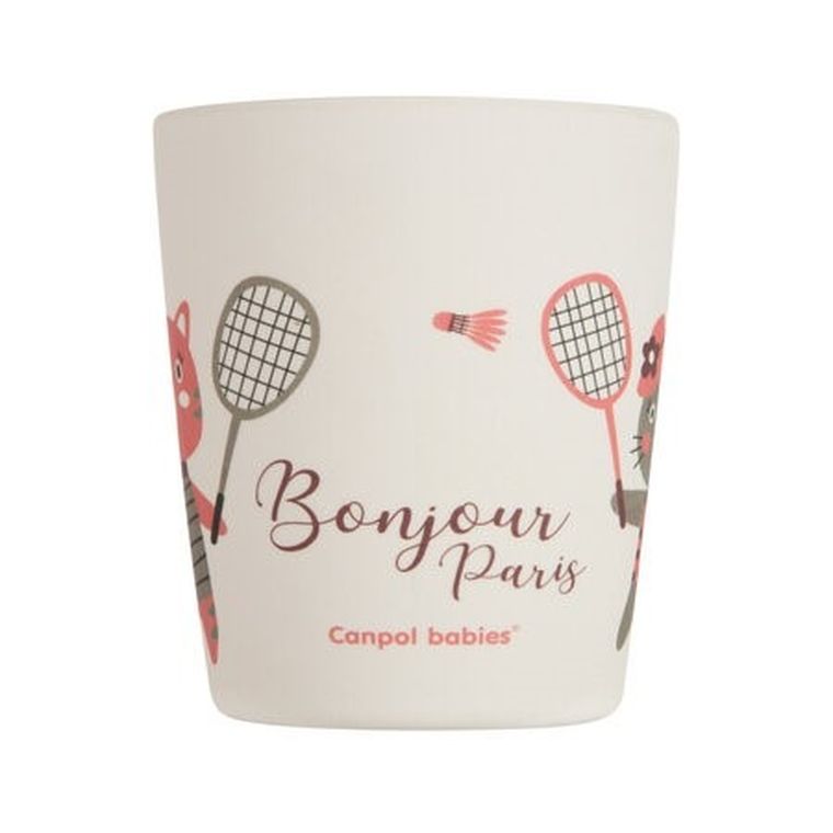 Canpol babies, Bonjour Paris, set de vase cu cana, visiniu