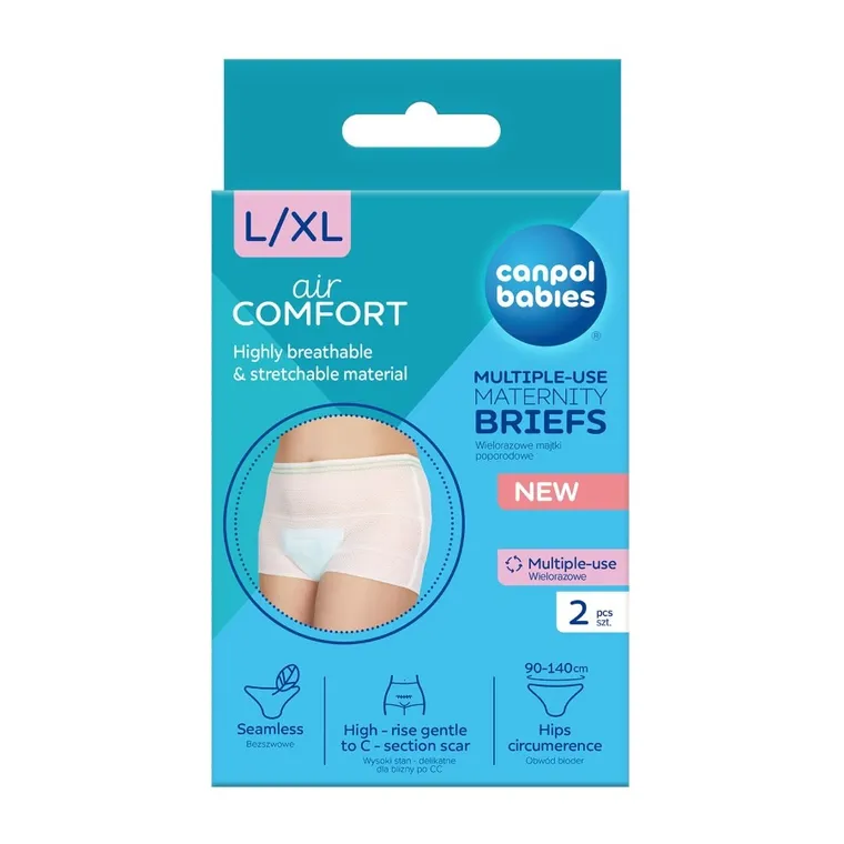 Canpol babies, chiloti postnatali utilizari multiple, L/XL, 2 buc.