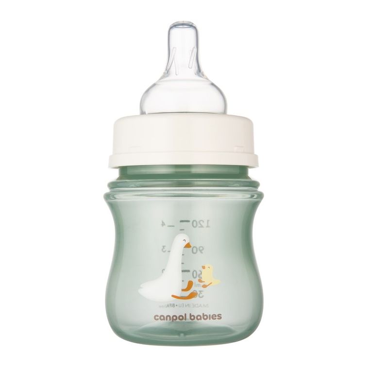 Canpol babies, Goose, EasyStart, biberon cu tetina anticolici, 120 ml