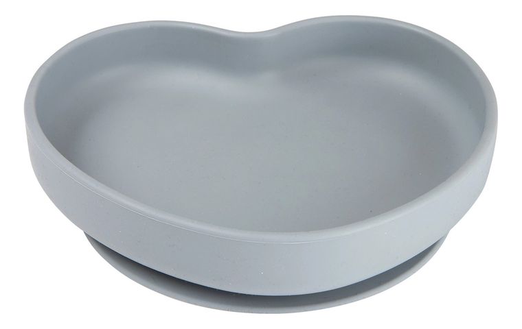 Canpol Babies, Inima, farfurie din silicon cu ventuza, albastru