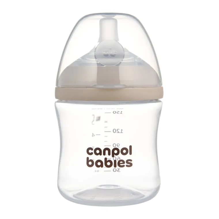 Canpol babies, Natural Shape, biberon cu tetina doua zone, 150 ml