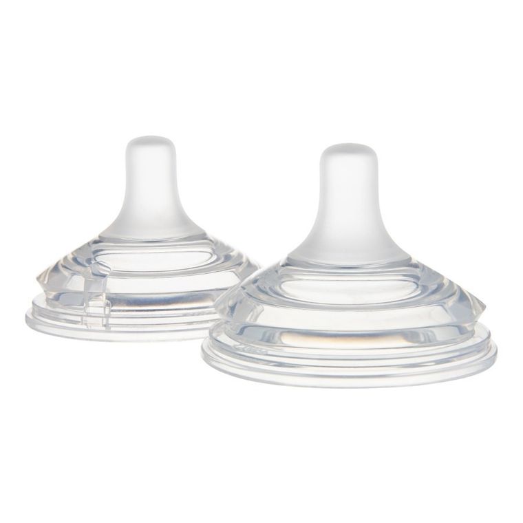 Canpol babies, Natural Shape, tetina doua zone anti-colic, 6 luni+, 2 buc.