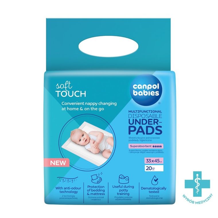 Canpol babies, tampoane sanitare multifunctionale, 33-45 cm, 20 buc.