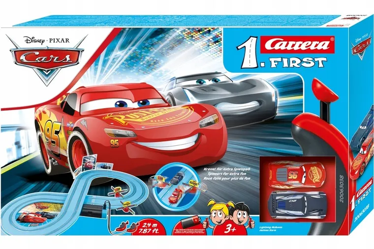 Carrera, Disney, Tor First Cars, Power Duel, Pista de curse, masinute, 2,4 m