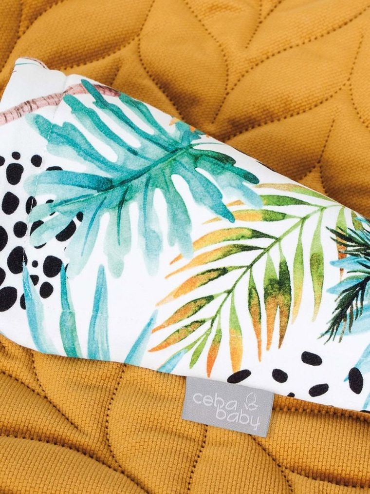 Ceba Baby, patura cu perna pentru bebelusi, portocaliu, 75-100 cm