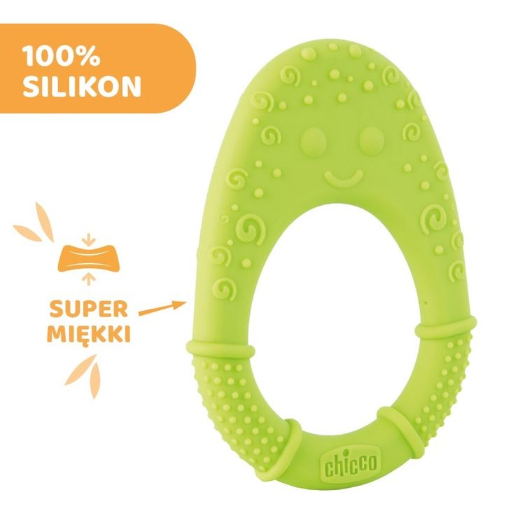 Chicco, Avocado, jucarie dentitie, moale, verde