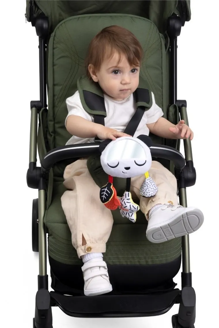 Chicco, Baby Sense & Focus, Panda, pandantiv de carucior contrastant cu oglinda