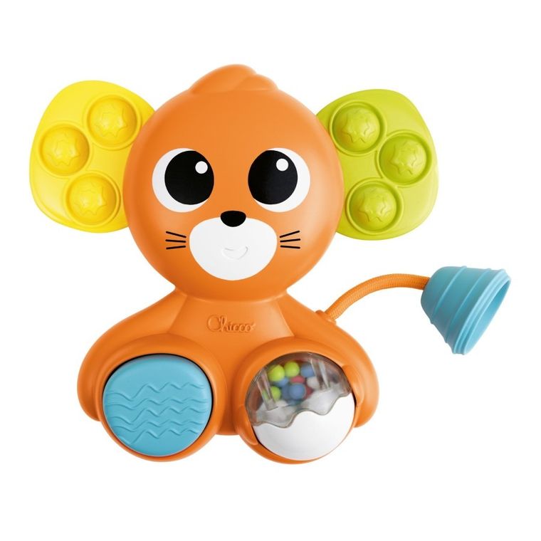 Chicco, Baby Sense & Focus, Pop it, soarece, jucarie pentru bebelusi