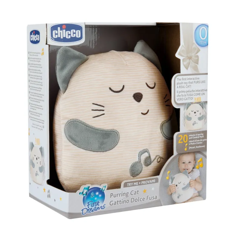 Chicco, First Dreams, Pisicuta Torcatoare, jucarie de plus electronica