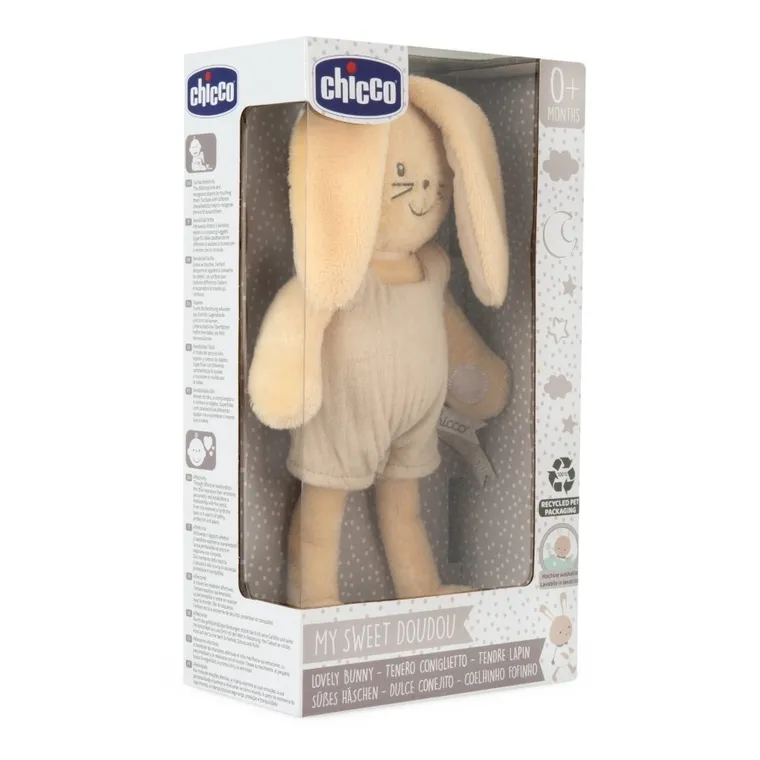 Chicco, My Sweet Dou Dou, Bunny, jucarie de plus cu zornaitor