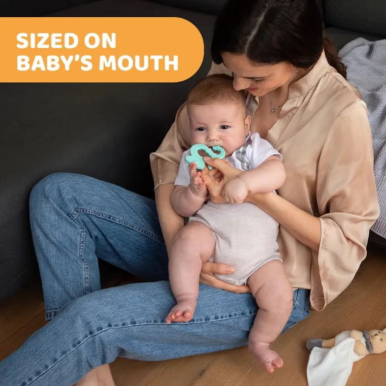 Chicco, Soparla, jucarie dentitie, moale, verde