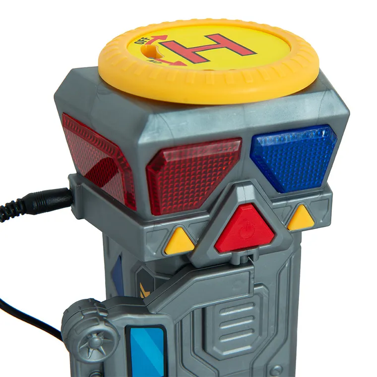 City Action, Politie si pompieri, garaj cu vehicule si walkie-talkie, lumini si sunete