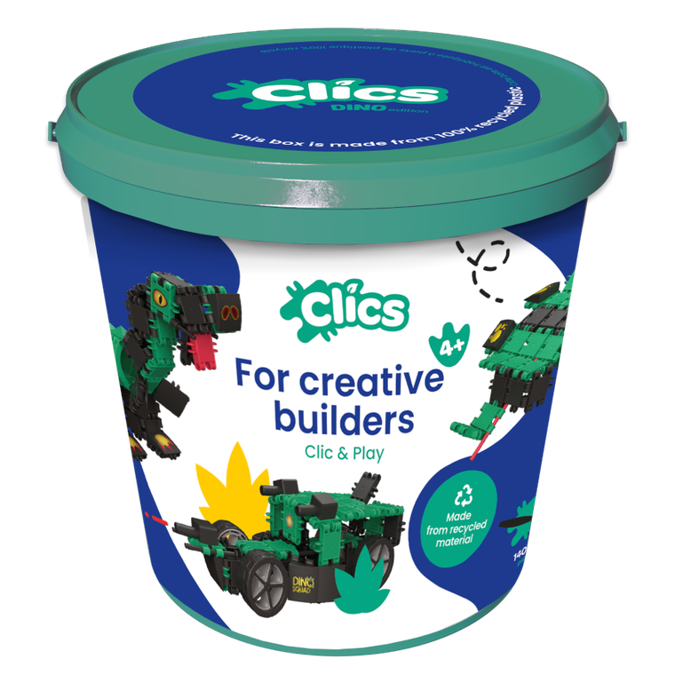 Clics Toys, Clics, Dino Squad, set de constructie, 6 in 1
