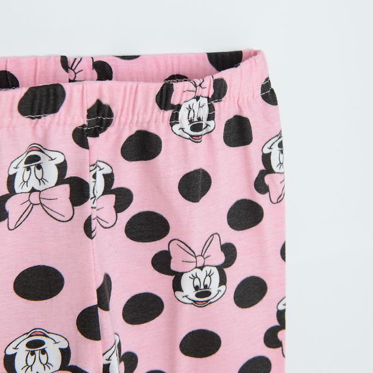 Colanti pentru fete, roz, imprimeu Minnie Mouse, Licence Brand