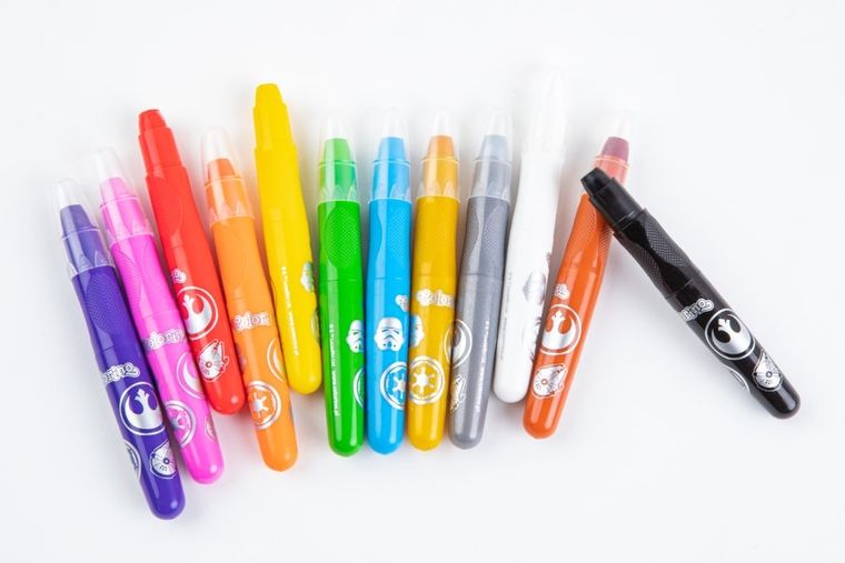 Colorino, Star Wars, creioane gel rotative, 12 culori