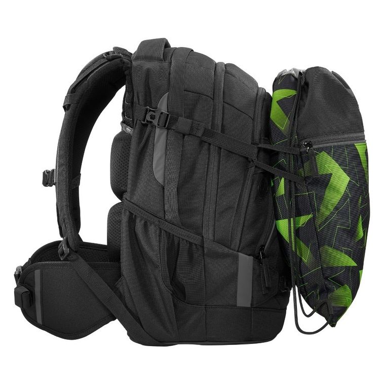 Coocazoo, rucsac cu snur, 43-34 cm, Lime Flash
