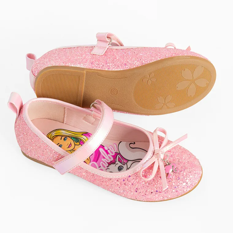 Cool Club, Balerini pentru fete, roz, imprimeu Barbie