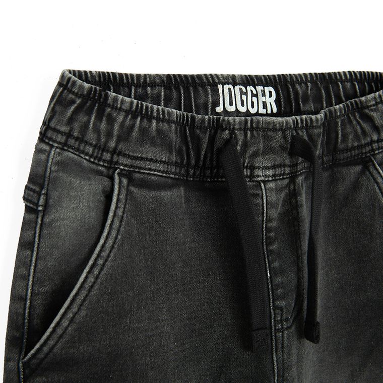 Cool Club, Blugi pentru baieti, jogger, caldurosi, negru