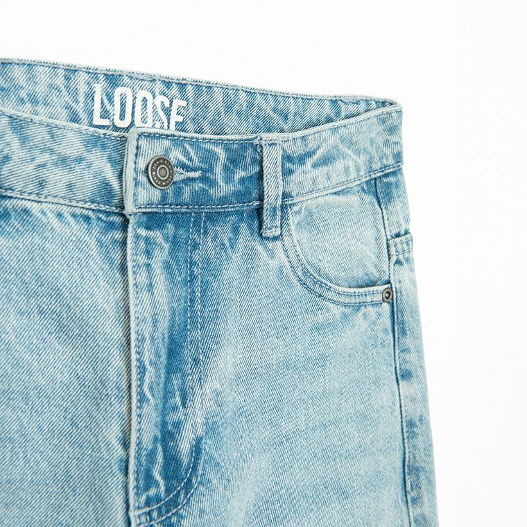 Cool Club, Blugi pentru baieti, loose fit, albastru