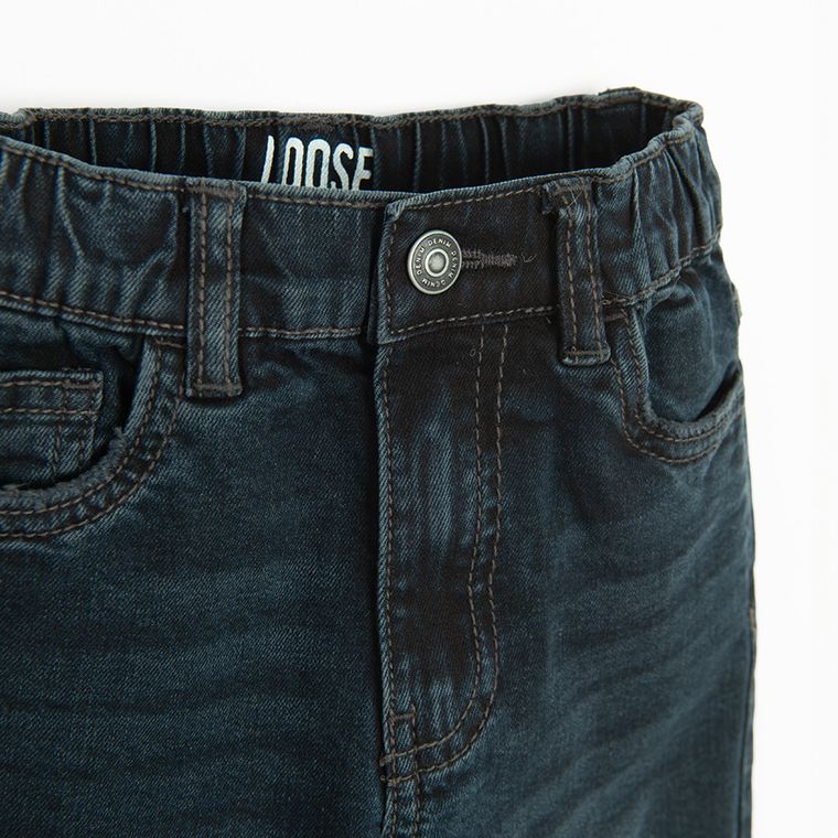 Cool Club, Blugi pentru baieti, loose fit, bleumarin