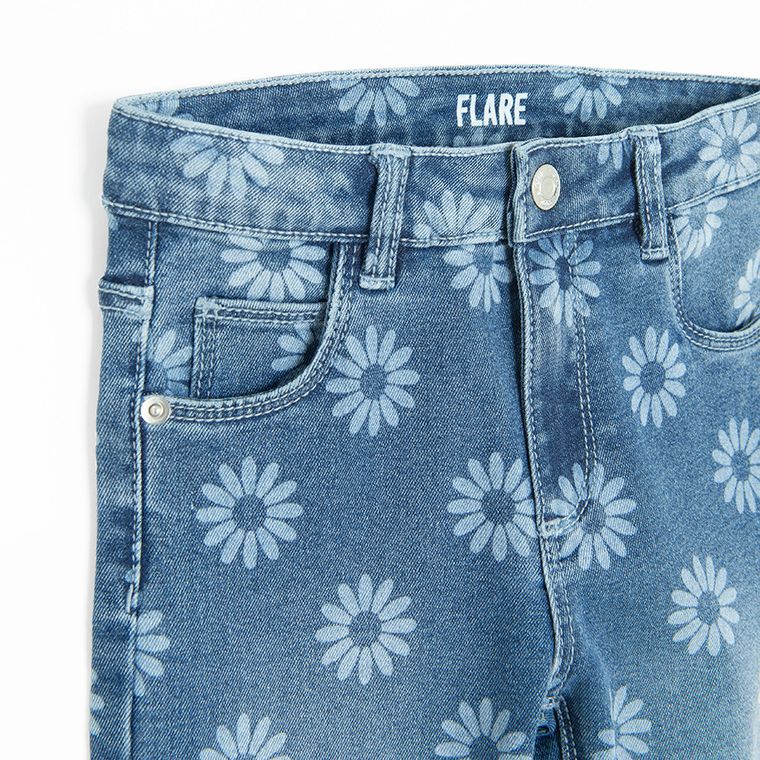 Cool Club, Blugi pentru fete, flare, albastru