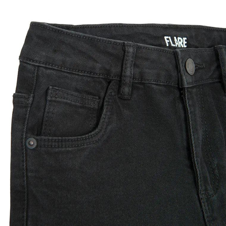 Cool Club, Blugi pentru fete, flare, negru
