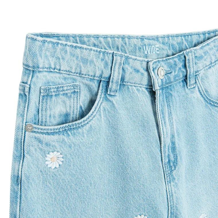 Cool Club, Blugi pentru fete, wide, albastru