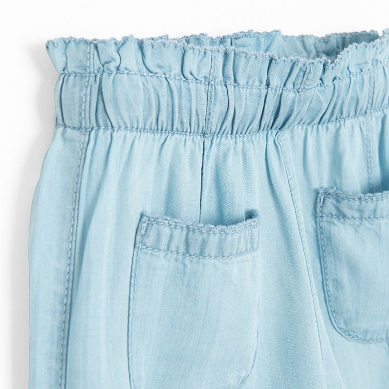 Cool Club, Blugi pentru fete, wide fit, albastru